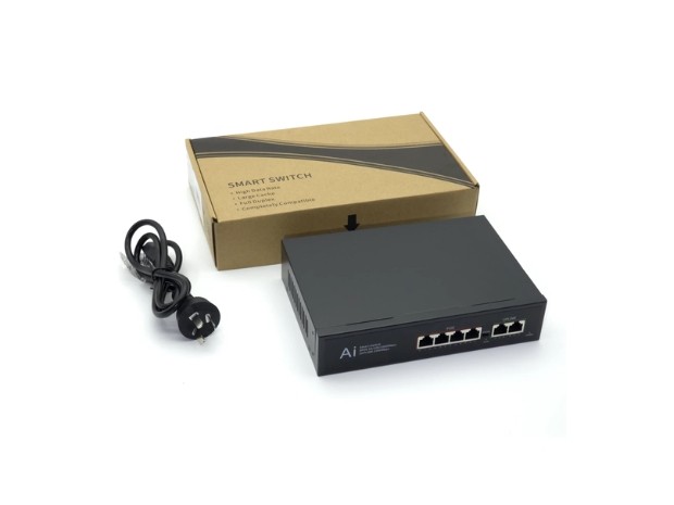 &u+ SWITCH RED LAN 4 PUERTOS + 2 UPLINK 1000MBPS JK-D2311